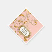 Gepersonaliseerd Stropdas Glam Old Hollywood Regen Servetten (Hoek)