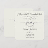 Gepersonaliseerd Stropdas op de uitnodiging voor d (Voorkant / Achterkant)