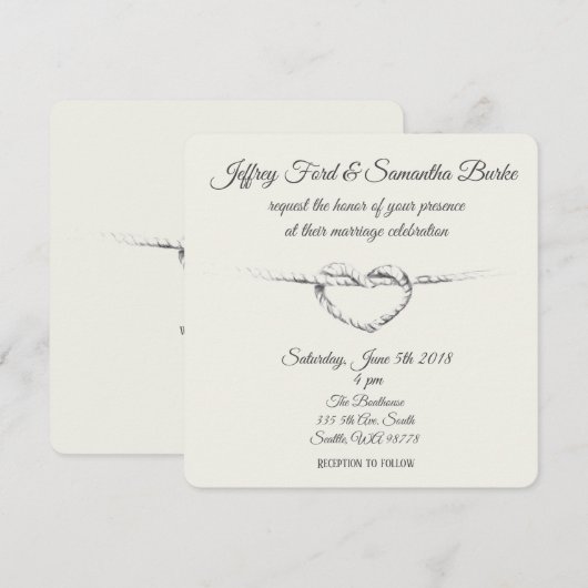 Gepersonaliseerd Stropdas op de uitnodiging voor d (Voorkant / Achterkant)