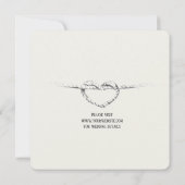 Gepersonaliseerd Stropdas op de uitnodiging voor d (Achterkant)