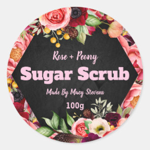 Gepersonaliseerd Sugar Scrub-label Ronde Sticker