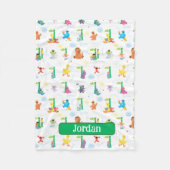 Gepersonaliseerd Sunny Day Sesamstraat Pattern Fleece Deken (Voorkant)