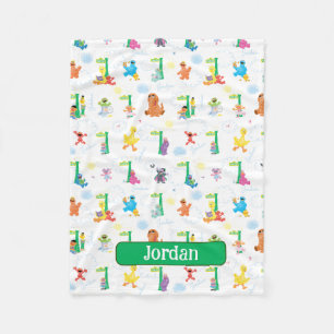Gepersonaliseerd Sunny Day Sesamstraat Pattern Fleece Deken