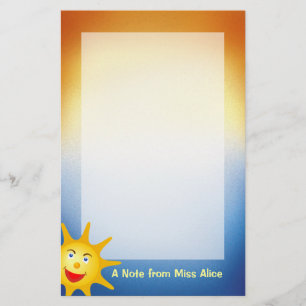Gepersonaliseerd Sunny Stationery Briefpapier