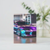 Gepersonaliseerd Supercars:Vetkleuren en wijziging Briefkaart (Staand voorkant)