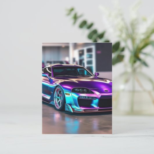 Gepersonaliseerd Supercars:Vetkleuren en wijziging Briefkaart (Staand voorkant)