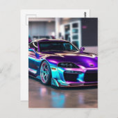 Gepersonaliseerd Supercars:Vetkleuren en wijziging Briefkaart (Voorkant / Achterkant)