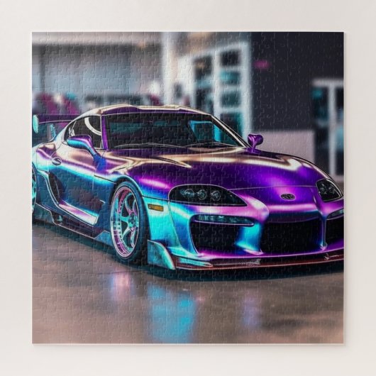 Gepersonaliseerd Supercars:Vetkleuren en wijziging Legpuzzel (Verticaal)