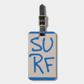 Gepersonaliseerd Surf Bagagelabel (Voorkant verticaal)