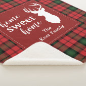 Gepersonaliseerd Sweet Home Tartan Clan Kerr Pset Sherpa Deken (3/4)