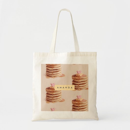 Gepersonaliseerd Sweet Pannenkoekpatroon Tote Bag (Voorkant)