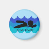 Gepersonaliseerd Swim Magnet (Voorkant)