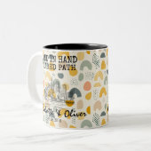 Gepersonaliseerd Sydney Memory - Line Art Landmark Tweekleurige Koffiemok (Voorkant links)