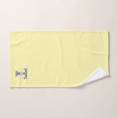 Gepersonaliseerd T-Initiaal Silver Monogram Jouw n Bad Handdoek (Handdoek)
