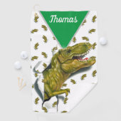 Gepersonaliseerd T-Rex golfhanddoek (Insitu)