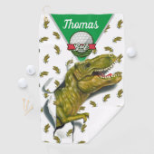 Gepersonaliseerd T-Rex Golfhanddoek (Insitu)