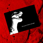 Gepersonaliseerd T-Rex verjaardagsfeestje Kaart