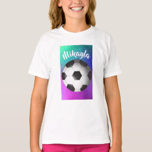 Gepersonaliseerd T-shirt Meisjes Voetbal