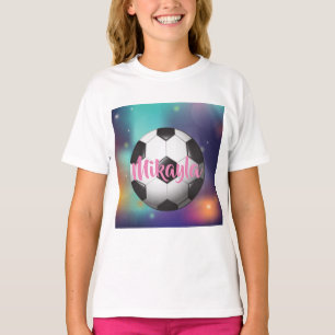 Gepersonaliseerd T-shirt Meisjes Voetbal