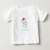 Gepersonaliseerd T-shirt met ‘eerste kerstdag’ (Voorkant)