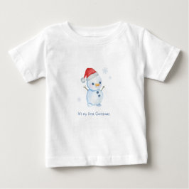Gepersonaliseerd T-shirt met ‘eerste kerstdag’