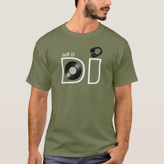 Gepersonaliseerd T-SHIRT voor de DJ (Voorkant)