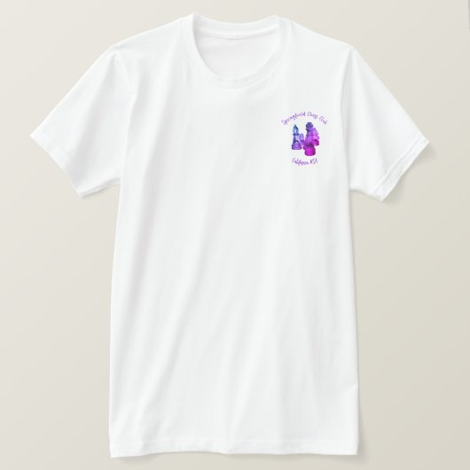 Gepersonaliseerd T-Shirt voor een Chess Club (Design voorkant)