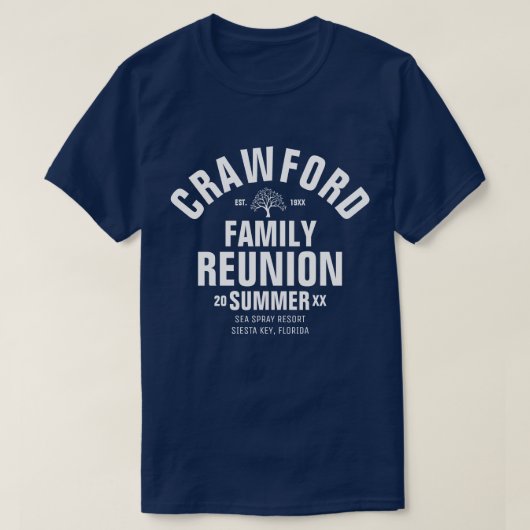 Gepersonaliseerd T-shirt voor gezinshereniging (Design voorkant)