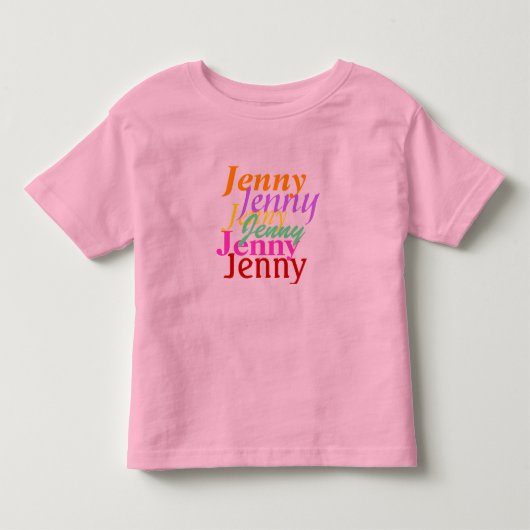 Gepersonaliseerd T-shirt voor Toddler (Voorkant)
