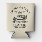 Gepersonaliseerd tachtig vintage 80ste verjaardags blikjeskoeler (Voorkant)