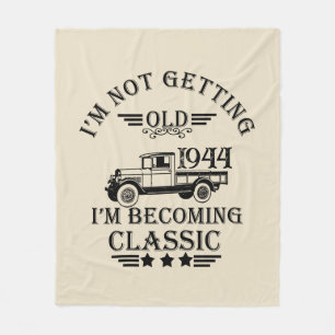 Gepersonaliseerd tachtig vintage 80ste verjaardags fleece deken