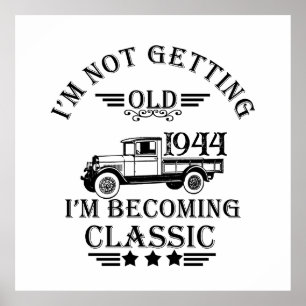 Gepersonaliseerd tachtig vintage 80ste verjaardags poster