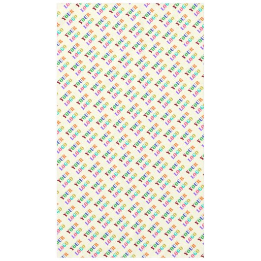 Gepersonaliseerd tafelkleed met uw bedrijf Logo (Voorkant)