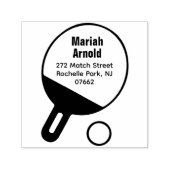 Gepersonaliseerd tafeltennisracket retouradres  zelfinktende stempel (Design)