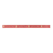 Gepersonaliseerd tandbrood Cookie Satin Ribbon Satijnen Lint (Voorkant)