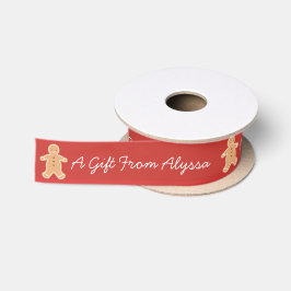 Gepersonaliseerd tandbrood Cookie Satin Ribbon Satijnen Lint