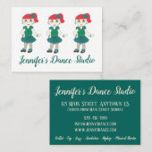 Gepersonaliseerd Tap Dance School Studio Teacher G Visitekaartje (Voorkant / Achterkant)