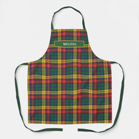 Gepersonaliseerd Tartan Clan Buchanan Pset Patroon Schort (Voorkant)