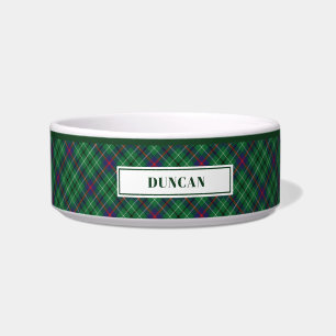 Gepersonaliseerd Tartan Clan Duncan Pset Pattern Voerbakje