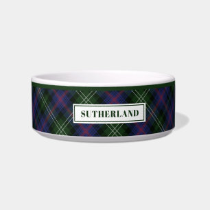 Gepersonaliseerd Tartan Clan Sutherland Pset Patte Voerbakje