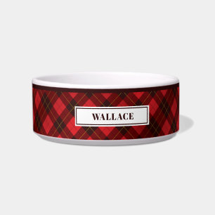 Gepersonaliseerd Tartan Clan Wallace Pset Patroon Voerbakje