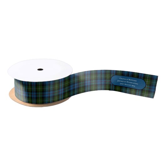 GEPERSONALISEERD TARTAN HANDFASTINGLINT NAMEN DATU SATIJNEN LINT (Spoel)
