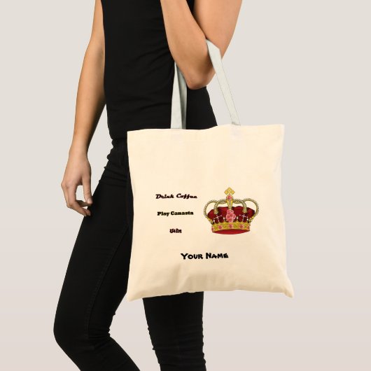 Gepersonaliseerd tas Canasta Queen (Voorkant (product))