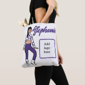Gepersonaliseerd Tas danser (Grape White) (Dichtbij)