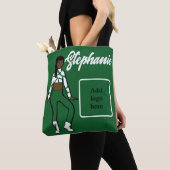 Gepersonaliseerd Tas danser (groen wit) (Dichtbij)