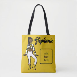 Gepersonaliseerd Tas danser (Lemon White)