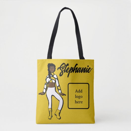 Gepersonaliseerd Tas danser (Lemon White) (Voorkant)