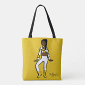 Gepersonaliseerd Tas danser (Lemon White) (Achterkant)