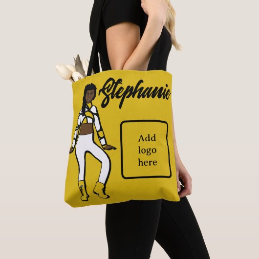 Gepersonaliseerd Tas danser (Lemon White) (Dichtbij)