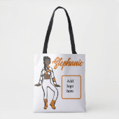 Gepersonaliseerd Tas danser (Oranje wit) (Voorkant)